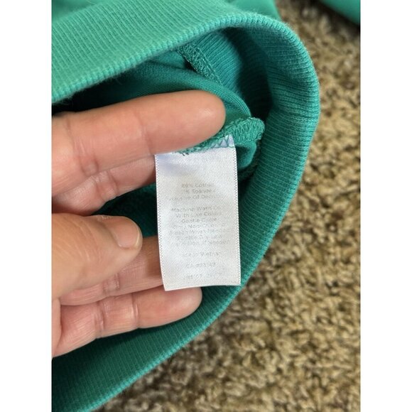 T by Talbots Full Zip Lightweight Jacket Pockets Green Sz 3X Pet Yoga Track READ - Picture 4 of 10